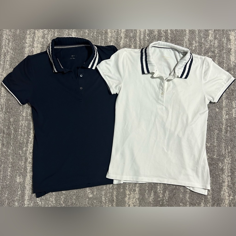 Tory Sport Navy and White Polo Tops
Bundle sell together